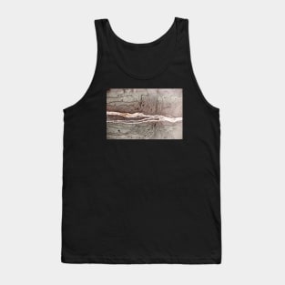 Retro Concrete Wall With Cracked Surface Tank Top